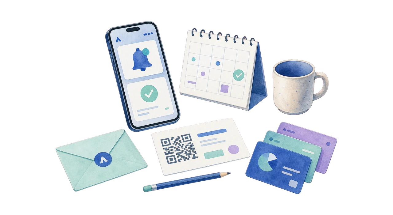 Téléphone avec rappel de facture et QR-facture AVYRO